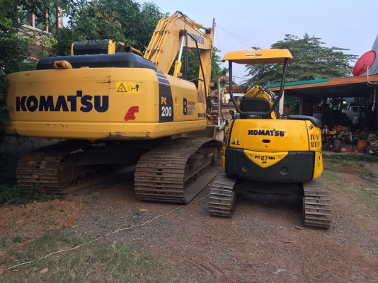 ขายรถแบคโฮKOMATSUรุ่นPC27MR-1นำเข้าญี่ปุ่น