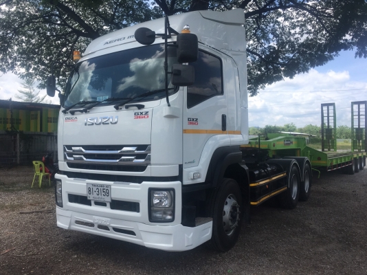 10 ล้อหัวลาก+รถกึ่งพ่วง(ท้ายลาดมีเครื่องทุ่นแรง) ยี่ห้อ ISUZU รุ่น GXZ 360 แรงม้า ปี 2561