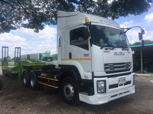 10 ล้อหัวลาก+รถกึ่งพ่วง(ท้ายลาดมีเครื่องทุ่นแรง) ยี่ห้อ ISUZU รุ่น GXZ 360 แรงม้า ปี 2561