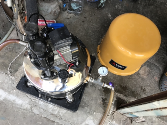 ขายปั๊มน้ำอัตโนมัติ Mitsubishi 250W เบิกสแตนเลสของใหม่+ฝาครอบใหม่ ตรวจเช็คแรงดันเรียบร้อย ไม่มีรั่วซึม พร้อมใช้งาน ราคา 3,800 บาทพร้อมส่ง