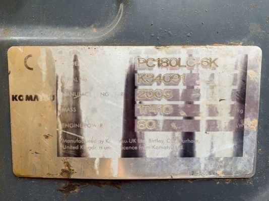 ขาย 565,000 บาท KOMATSU PC180LC-6K เครื่องเดิมดี แรง ฟิตใหม่ เทอร์โบใหม่ โช่หนา เอวแน่น ไฟฟ้าครบ (ขาดมอเตอร์คันเร่ง) เอกสารอินวอยท์ รถอยู่ นครปฐม 064-191-1112 ขาย 565,000 บาท KOMATSU PC180LC-6K เครื่องเดิมดี แรง ฟิตใหม่ เทอร์โบใหม่ โช่หนา เอวแน่น ไฟฟ้าครบ (ขาดมอเตอร์คันเร่ง) เอกสารอินวอยท์ รถอยู่ นครปฐม 064-191-1112