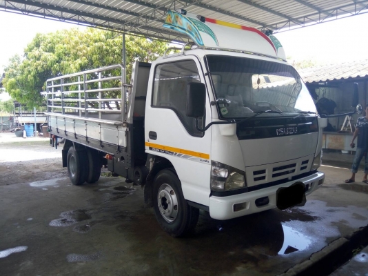ขายรถ อีซูซุ 6 ล้อ NQR 175 แรง กระบะคารโก้มีรั้ว พื้นสเตนเลส ความยาว 4.5 เมตร