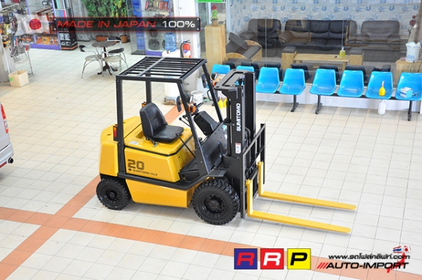 ขายรถโฟล์คลิฟท์มือสอง SUMITOMO รุ่น FD20PVIHA-D2G-01470 นำเข้าจากประเทศญี่ปุ่น 100\% ไม่เคยใช้งานในไทย