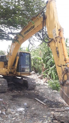 รถแมคโคร KOMATSU PC 130-6K  ติดไลน์แย๊กแล้ว พร้อมหัวแย๊ก รถใช้งานอยู่