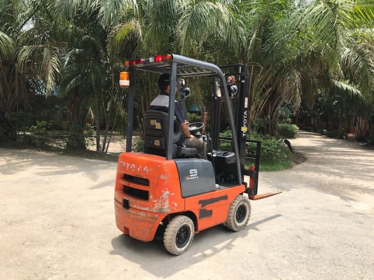 ขายFORKLIFT TOTOTA รุ่นFG9(900kg.)คล่องตัวมาก สวยเดิมจากญี่ปุ่น ยังไม่เคยใช้ในไทย 85,000เท่านั้น!!