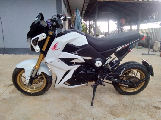 ขายรถเครื่องMSX125รถของที่บ้านเองครับจะซื้อใหม่เป็นpcxสนใจโทร081-0118032