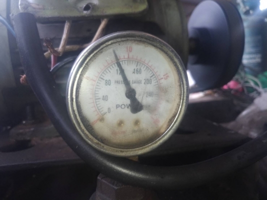 ปั้มลม3แรงถัง300ลิตรของพูม่ารุนเก่ามอเตอร์มิซูฯ