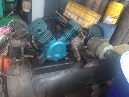 ปั้มลม3แรงถัง300ลิตรของพูม่ารุนเก่ามอเตอร์มิซูฯ