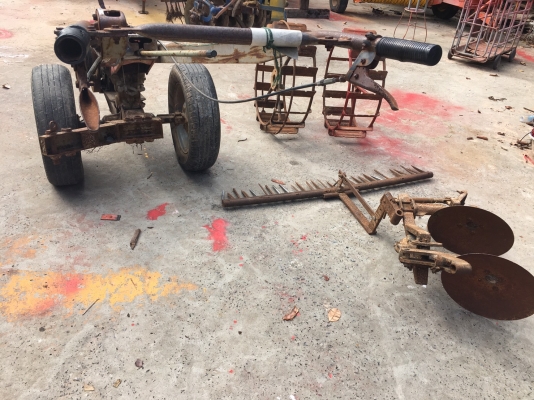 รถไถเดินตาม ET95 เครื่องนิ่ม โครงสยาม อุปกรณ์ ผาน+คราด+ล้อเหล็ก ล้อยาง