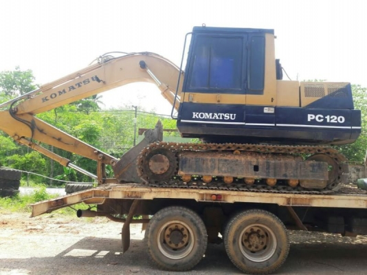 ขายคู่KOMATSU PC120-3.10ล้อท้ายลาดหัวร๊อกกี้ISUZU 168 แรงม้าเครื่องEH700 คัสซีจัมโบ้เพลาเดี่ยวราคา75