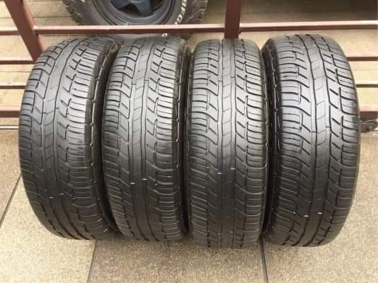 ยาง​ BF​ Goodrich​ 215 60​ 16​ ปี18 ดอกเต็ม​ ไม่มี​ปะ​ เนื้อนิ่มๆ ใช้ยาว ราคาไม่​แพง​
