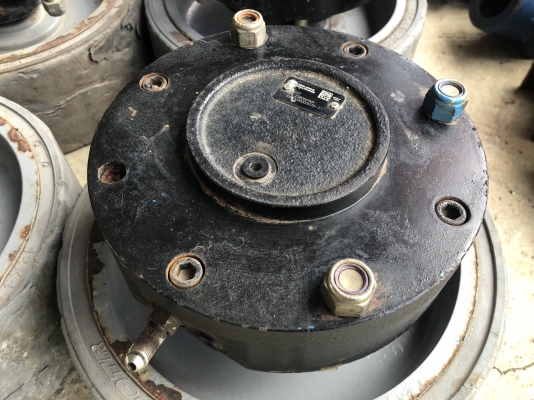 มอเตอร์ ไฮดรอลิคมีล้อ 4 ตัว พร้อมมอเตอร์ปั้ม 24v