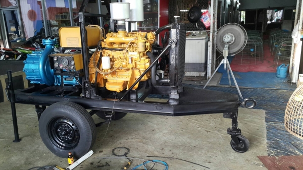 เครื่องสูบนํ้าขนาดใหญ่ได้มาตราฐานทุกระบบพร้อมใช้งาน