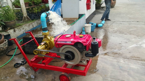 เครื่องสูบนํ้าประกอบใหม่ เครื่อง KUBOTA ER- 9.5 แรง+หอยโข่งมังกรทองใหม่เอี่ยม  2 ใบพัดแรงดันสูงส่งได้ไกล