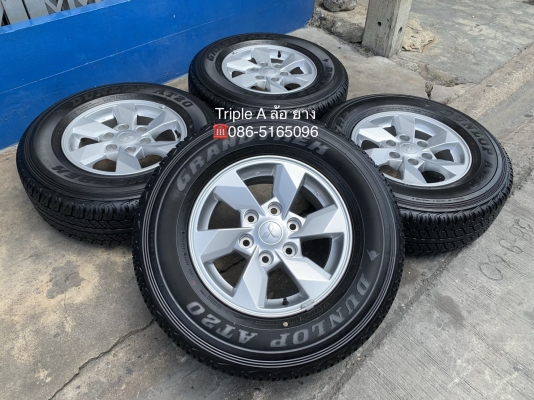 ล้อแม็กป้ายแดง Mitsu Triton ขอบ 16 พร้อมยางป้ายแดง 245-70-16 Dunlop ปลายปี 18 สวยกริ๊บๆ