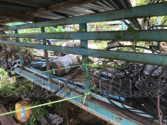 ขายด่วน กระบะเหล็ก คัสซี75ซม กว้าง2ม ยาว4ม30 พื้นคานเหล็ก แข็งแรง ไม่มีผุ ขาย 22000 บาท