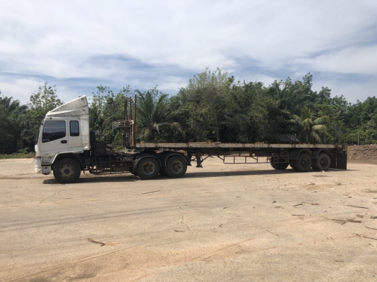 ขายรถหัวลากหางพื้นเรียบ ISUZU GXZ23KZ24เครื่อง270แรงม้ากับหางPSสนใจโทร 081-970-1072 ขายรถหัวลากหางพื้นเรียบ ISUZU GXZ23KZ24เครื่อง270แรงม้ากับหางPSสนใจโทร 081-970-1072