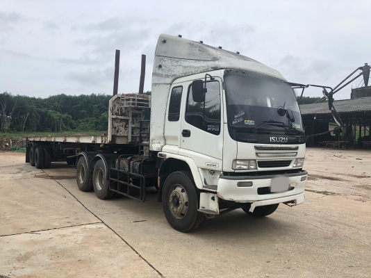 ขายรถหัวลากหางพื้นเรียบ ISUZU GXZ23KZ24เครื่อง270แรงม้ากับหางPSสนใจโทร 081-970-1072 ขายรถหัวลากหางพื้นเรียบ ISUZU GXZ23KZ24เครื่อง270แรงม้ากับหางPSสนใจโทร 081-970-1072