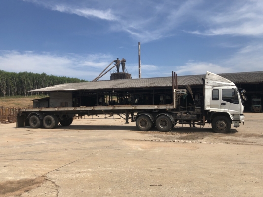 ขายรถหัวลากหางพื้นเรียบ ISUZU GXZ23KZ24เครื่อง270แรงม้ากับหางPSสนใจโทร 081-970-1072