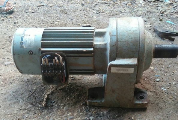 ขายมอเตอร์เกียร์ Sumitomo 1HP. 380V made in Japan ทดรอบ 1:87 17RPM ติดเบรค สภาพสวยเดิมๆ ไม่รั่วซึม หมุนนิ่ม พร้อมใช้