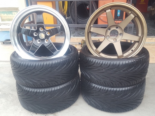 ล้อใหม่18 TE37*WELD 5รู พร้อมยาง\%ปี18  4 ล้อ