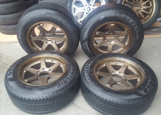 ล้อใหม่ขอบ18 TE37 6รู ยาง\%265/60/18  4 ล้อ