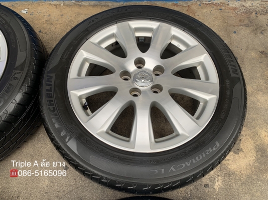 ล้อแม็ก Toyota Camry ขอบ 17 (ลาย 9 ก้าน) พร้อมยาง 215-55-17 Michelin ปลายปี 15