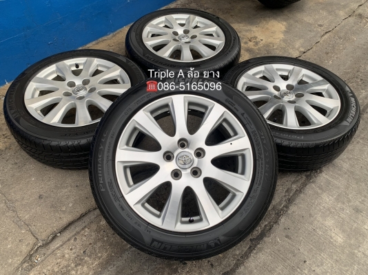 ล้อแม็ก Toyota Camry ขอบ 17 (ลาย 9 ก้าน) พร้อมยาง 215-55-17 Michelin ปลายปี 15