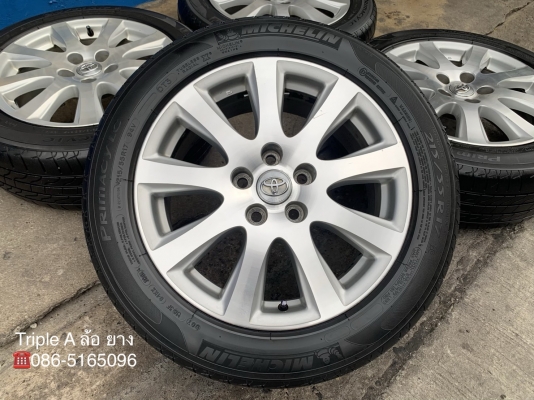ล้อแม็ก Toyota Camry ขอบ 17 (ลาย 9 ก้าน) พร้อมยาง 215-55-17 Michelin ปลายปี 15