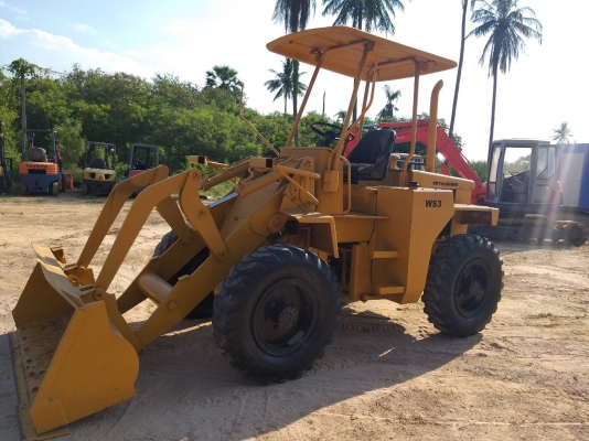 ขายรถตักล้อยาง MITSUBISHI WS3 เครื่องS4E 2เพลา เอวอ่อน รถนำเข้า ติดต่อ 098-7962549