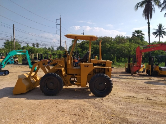 ขายรถตักล้อยาง MITSUBISHI WS3 เครื่องS4E 2เพลา เอวอ่อน รถนำเข้า ติดต่อ 098-7962549