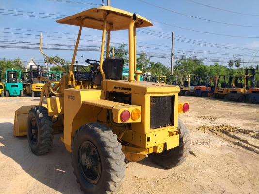 ขายรถตักล้อยาง MITSUBISHI WS3 เครื่องS4E 2เพลา เอวอ่อน รถนำเข้า ติดต่อ 098-7962549