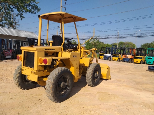 ขายรถตักล้อยาง MITSUBISHI WS3 เครื่องS4E 2เพลา เอวอ่อน รถนำเข้า ติดต่อ 098-7962549