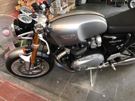 TRIUMPH THRUXTON R ปี2016 ไมล์ 1679 จัดได้ 4.5 แสน รถไม่เคยล้ม ไม่มีรอย ราคา 495,000 #เลขทะเบียนสวยทั้งสองคัน สนใจ. 081-3097045 TRIUMPH THRUXTON R ปี2016 ไมล์ 1679 จัดได้ 4.5 แสน รถไม่เคยล้ม ไม่มีรอย ราคา 495,000 #เลขทะเบียนสวยทั้งสองคัน สนใจ. 081-3097045