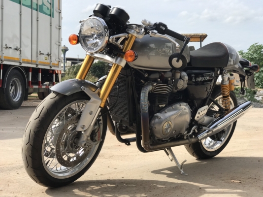 TRIUMPH THRUXTON R ปี2016 ไมล์ 1679 จัดได้ 4.5 แสน รถไม่เคยล้ม ไม่มีรอย ราคา 495,000 #เลขทะเบียนสวยทั้งสองคัน สนใจ. 081-3097045 TRIUMPH THRUXTON R ปี2016 ไมล์ 1679 จัดได้ 4.5 แสน รถไม่เคยล้ม ไม่มีรอย ราคา 495,000 #เลขทะเบียนสวยทั้งสองคัน สนใจ. 081-3097045