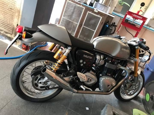 TRIUMPH THRUXTON R ปี2016 ไมล์ 1679 จัดได้ 4.5 แสน รถไม่เคยล้ม ไม่มีรอย ราคา 495,000 #เลขทะเบียนสวยทั้งสองคัน สนใจ. 081-3097045 TRIUMPH THRUXTON R ปี2016 ไมล์ 1679 จัดได้ 4.5 แสน รถไม่เคยล้ม ไม่มีรอย ราคา 495,000 #เลขทะเบียนสวยทั้งสองคัน สนใจ. 081-3097045