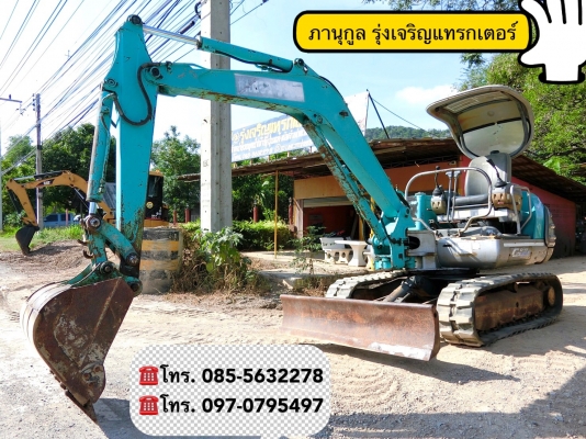 KOBELCO SK030 ขนาดPC-30 <มีVDOให้ชม>คอลโทนสั้นปั๊มนิ้ว รถเก่านอกมีเอกสาร☎️ติดต่อ 085-5632278<ราคาต่อรองได้>
