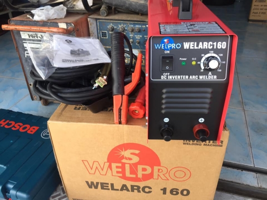 ขายตู้เชื่อม WELPRO ARC160 สภาพใหม่แก่ะกล่องไม่เคยใช้งานครับ