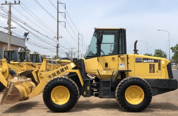 ขายรถตักล้อยาง KOMATSU WA100-5 (6,xxx ชั่วโมง) นำเข้าเองจากญี่ปุ่น สภาพสวยพร้อมใช้ มีVDOการทำงานครับ