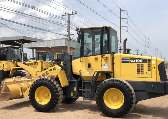 ขายรถตักล้อยาง KOMATSU WA100-5 (6,xxx ชั่วโมง) นำเข้าเองจากญี่ปุ่น สภาพสวยพร้อมใช้ มีVDOการทำงานครับ