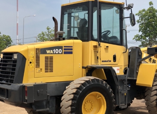 ขายรถตักล้อยาง KOMATSU WA100-5 (6,xxx ชั่วโมง) นำเข้าเองจากญี่ปุ่น สภาพสวยพร้อมใช้ มีVDOการทำงานครับ