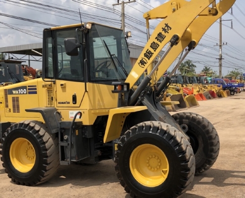 ขายรถตักล้อยาง KOMATSU WA100-5 (6,xxx ชั่วโมง) นำเข้าเองจากญี่ปุ่น สภาพสวยพร้อมใช้ มีVDOการทำงานครับ