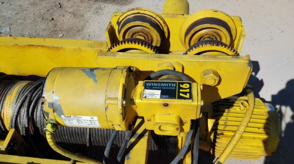 รอกสลิงไฟฟ้า YALE HOIST USA ขนาด 5000 kg วิ่ง 4 ทิศทาง ตัวสลิงและตู้คอนโทรลเป็นสเตนเลส