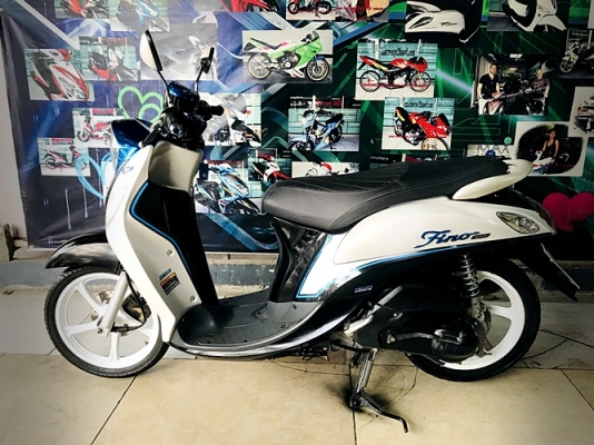 fino I 125 cc.สีขาวดำฟ้า ตัวท็อปล้อแมกซ์ เครื่องเดิมๆ 28900