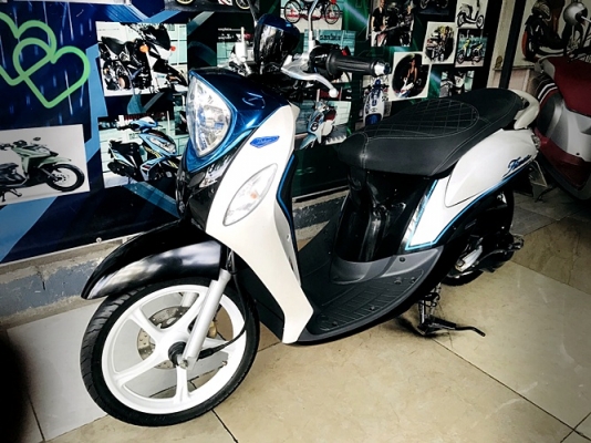 fino I 125 cc.สีขาวดำฟ้า ตัวท็อปล้อแมกซ์ เครื่องเดิมๆ 28900