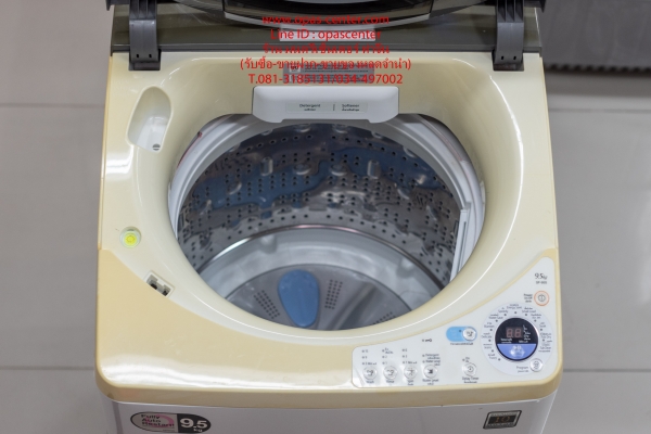 เครื่องซักผ้า Hitachi 9.5 กิโล อัตโนมัติ ฝาบน รุ่น SF-95S ผลิต 2558