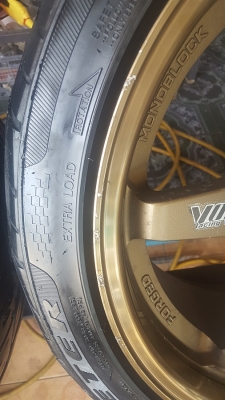 ล้อมือ2 TE37ขอบ18 5รู9.5+10.5 พร้อมยางปี17 4 ล้อ ล้อมือ2 TE37ขอบ18 5รู9.5+10.5 พร้อมยางปี17 4 ล้อ