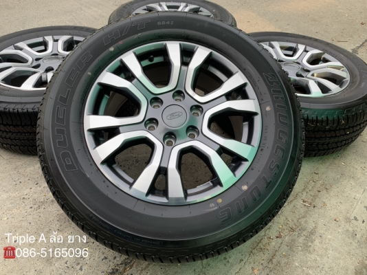 ล้อแม็กป้ายแดง Ford ranger wildtrak ขอบ18 พร้อมยางป้ายแดง 265-60-18 Bridgestone ปี 19 สวยกริ๊บๆ