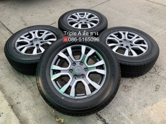 ล้อแม็กป้ายแดง Ford ranger wildtrak ขอบ18 พร้อมยางป้ายแดง 265-60-18 Bridgestone ปี 19 สวยกริ๊บๆ