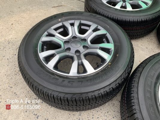 ล้อแม็กป้ายแดง Ford ranger wildtrak ขอบ18 พร้อมยางป้ายแดง 265-60-18 Bridgestone ปี 19 สวยกริ๊บๆ